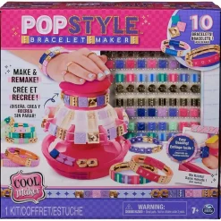 SPIN MASTER Estilo De Vida*Air Hogs - Kit para hacer pulseras Popstyle con máquina de almacenamiento y cuentas reutilizables