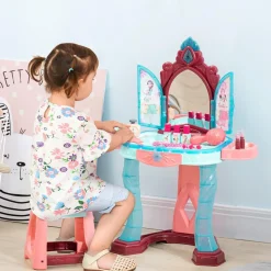 Homcom Muñecas*Aiyaplay - Tocador con taburete