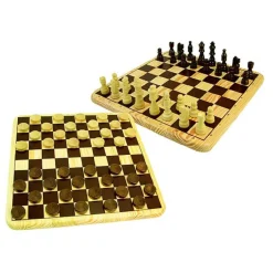 ZIG ZAG Juegos Y Puzzles|Friki Zone*Ajedrez y Damas de madera - juego de mesa