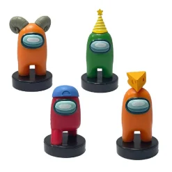 BIZAK Figuras De Acción*Among Us - Pack 4 figuras con sellos (varios modelos)