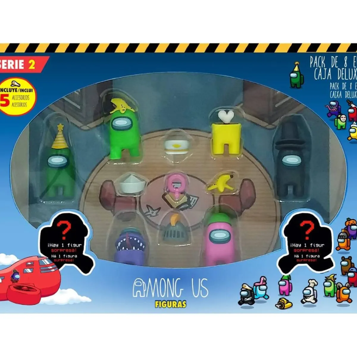 BIZAK Figuras De Acción*Among Us - Pack 8 figuras y accesorios (varios modelos)