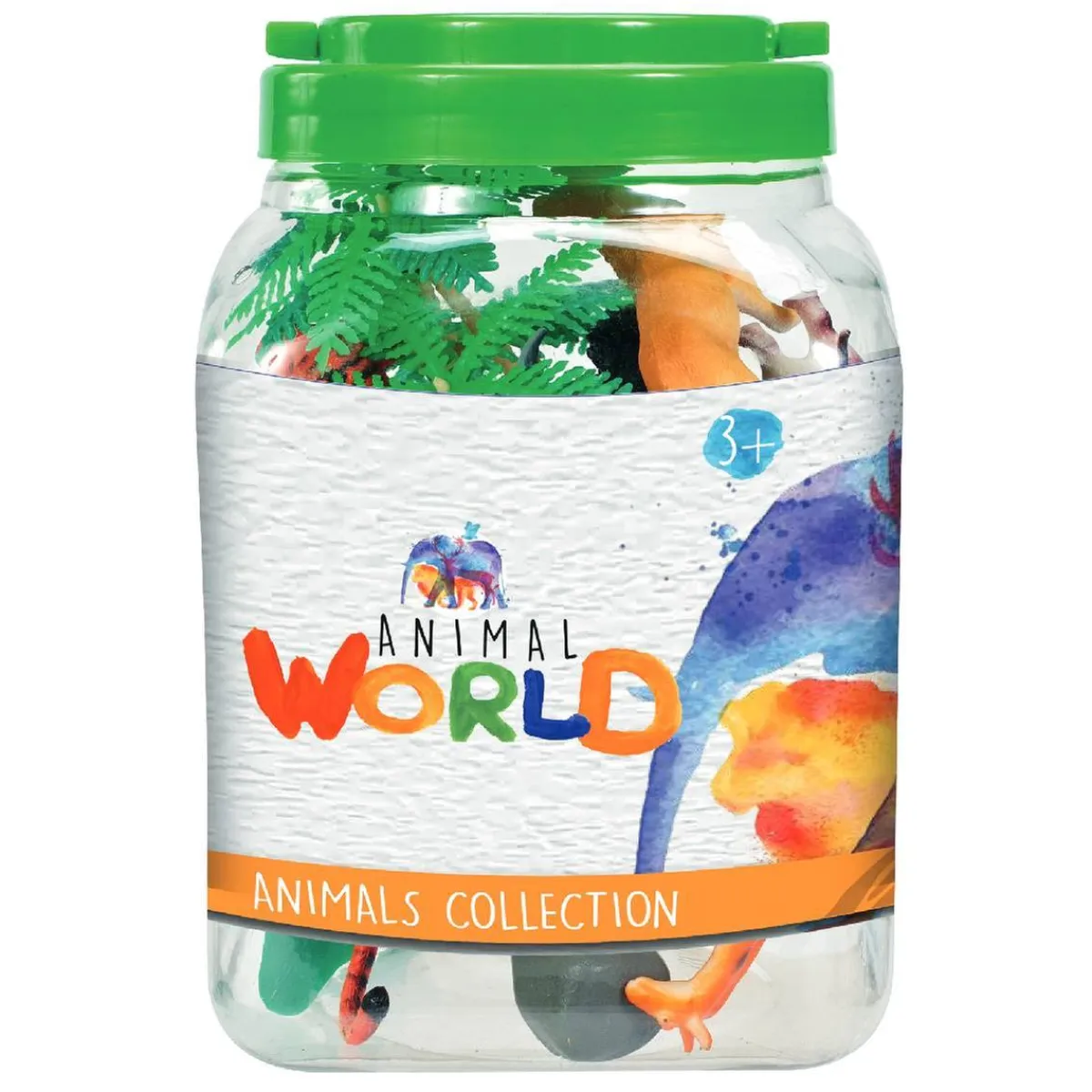 ANIMAL WORLD Coleccionables Y Mini Mundos*- Bote con 28 animales