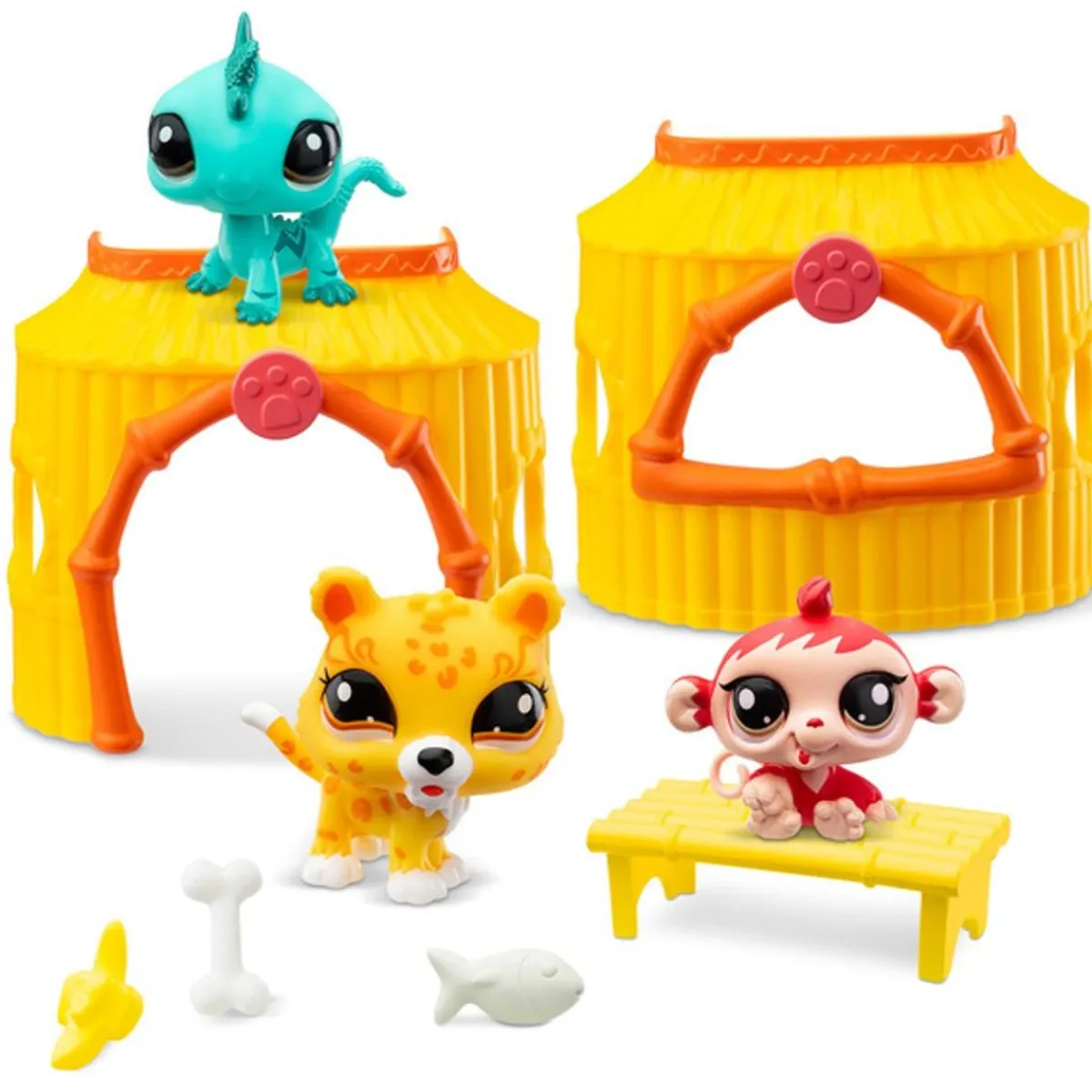 LITTLEST PET SHOP Coleccionables Y Mini Mundos*Bandai - Littlest PetShop - Tiki Jungle Set ㅤ