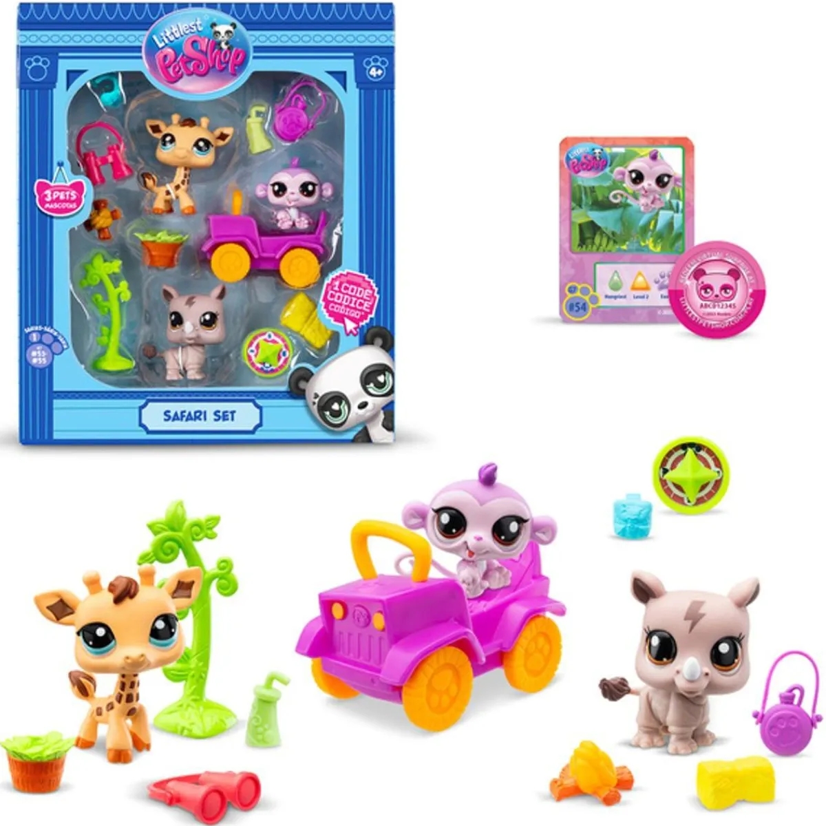 LITTLEST PET SHOP Coleccionables Y Mini Mundos*Bandai - Littlest PetShop - Safari Set ㅤ