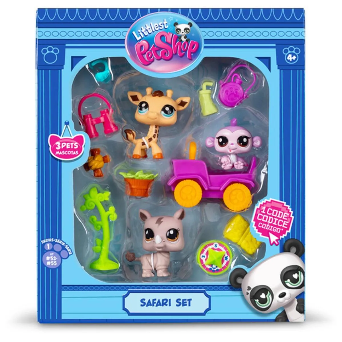 LITTLEST PET SHOP Coleccionables Y Mini Mundos*Bandai - Littlest PetShop - Safari Set ㅤ