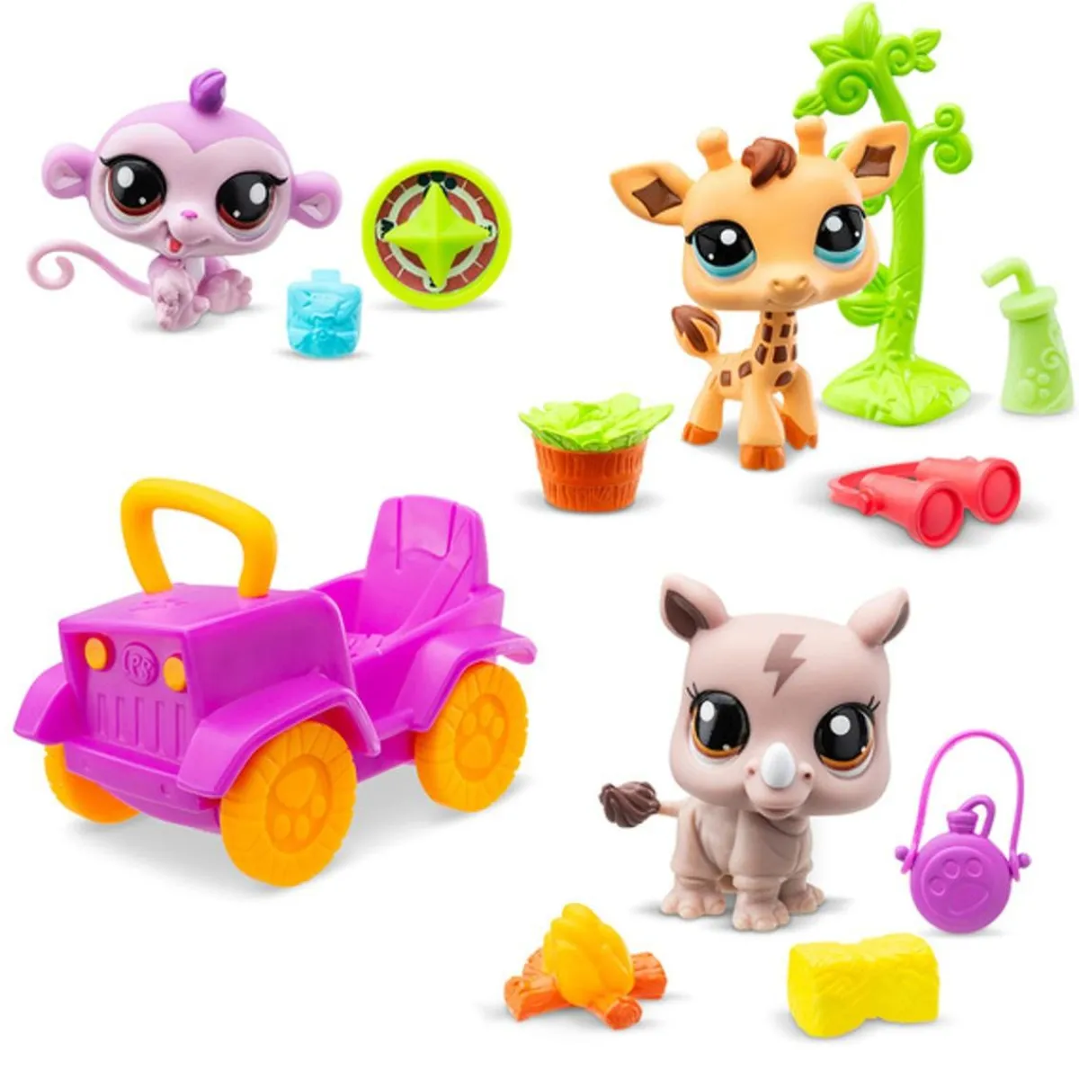 LITTLEST PET SHOP Coleccionables Y Mini Mundos*Bandai - Littlest PetShop - Safari Set ㅤ