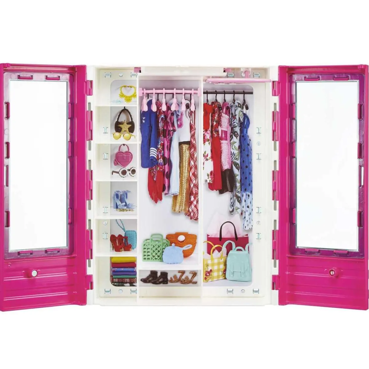 BARBIE Muñecas*- y Ken con vehículo y armario