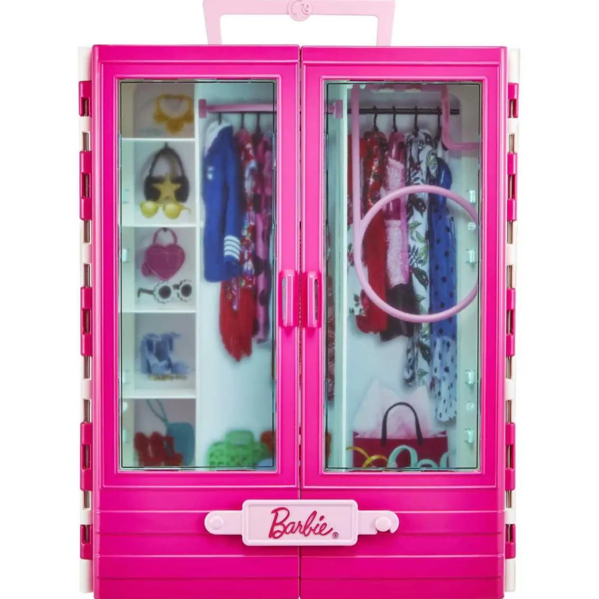 BARBIE Muñecas*- y Ken con vehículo y armario