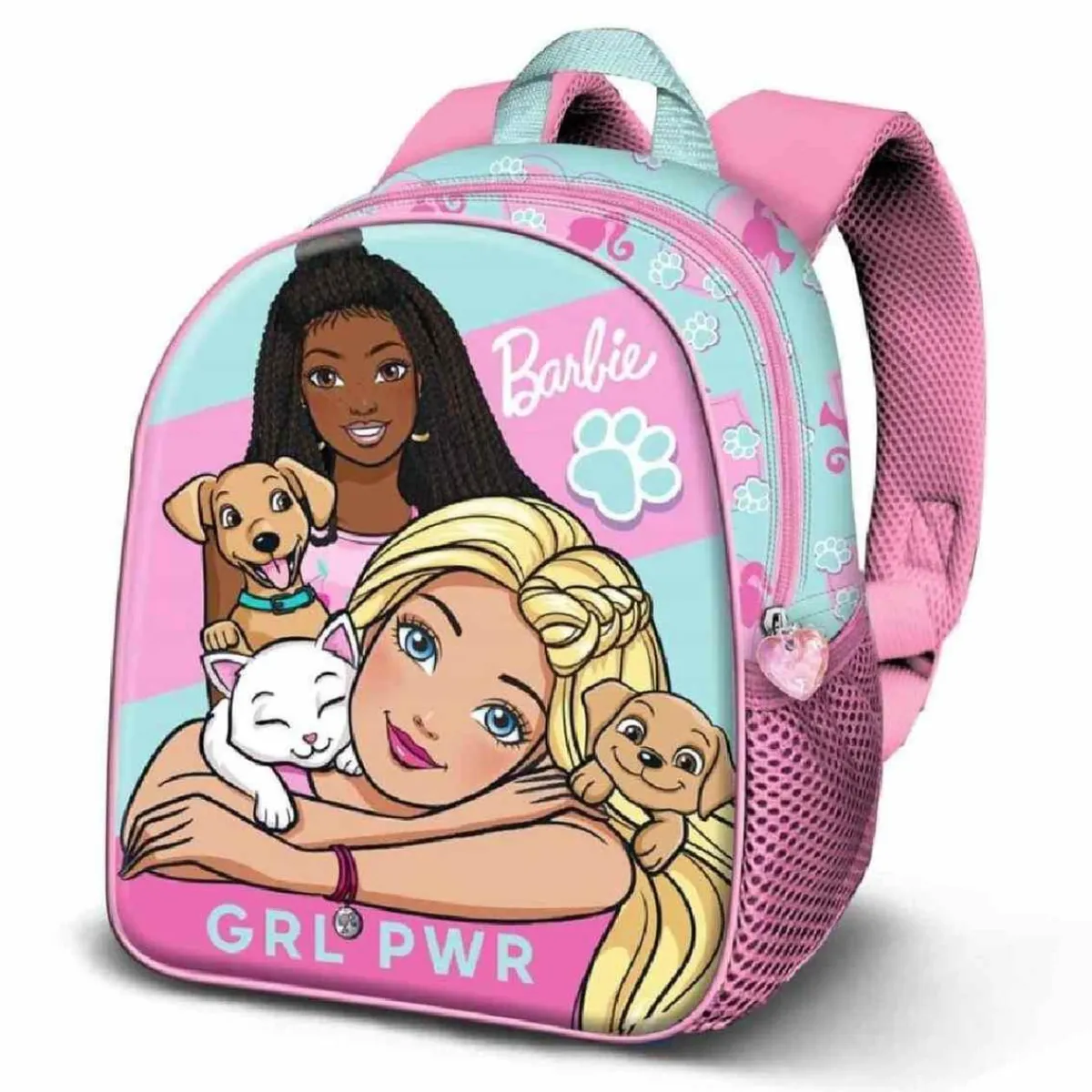KARACTER MANIA Material Escolar*Barbie - Mochila 3D Elite Pets 31 cm