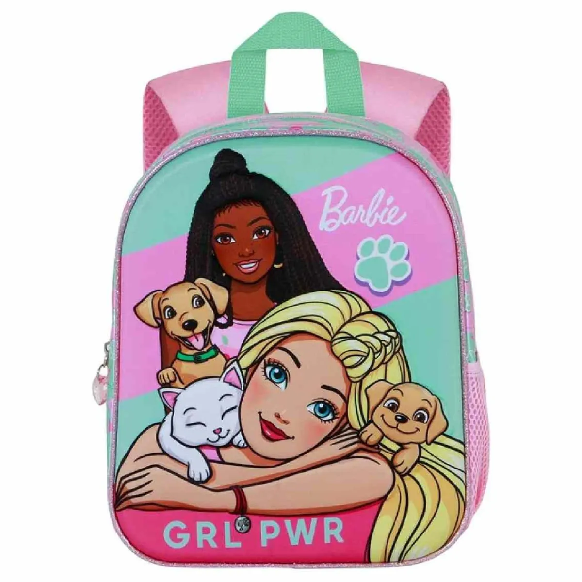 KARACTER MANIA Material Escolar*Barbie - Mochila 3D Elite Pets 31 cm