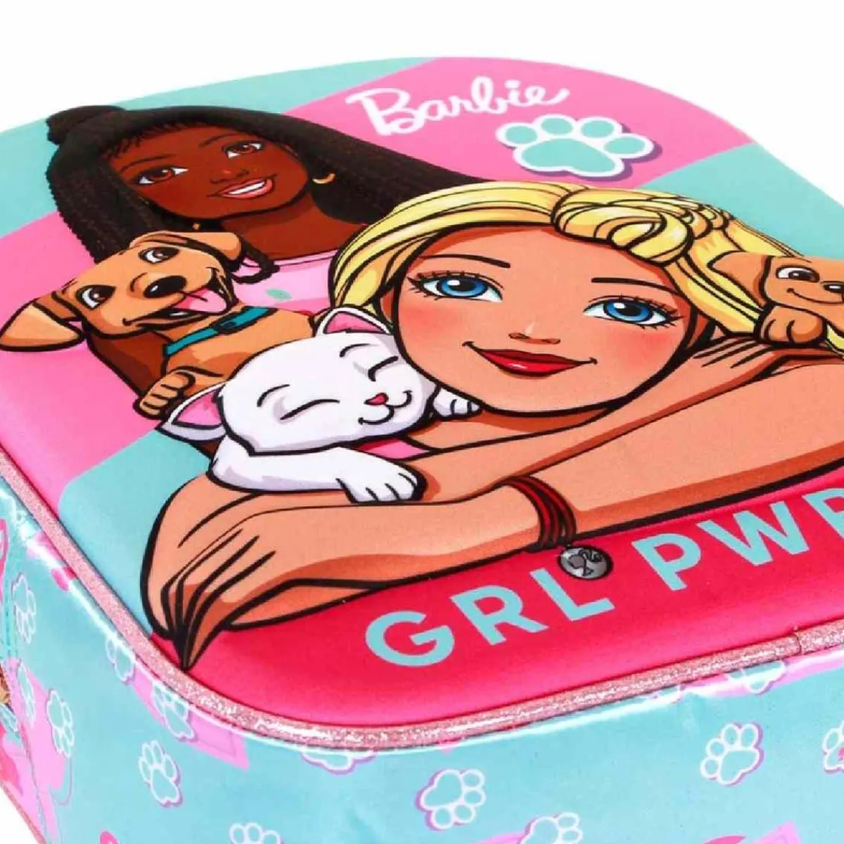 KARACTER MANIA Material Escolar*Barbie - Mochila 3D Elite Pets 31 cm