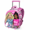 KARACTER MANIA Material Escolar*Barbie - Mochila 3D pequeña con ruedas - Brave