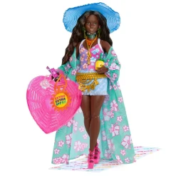 MATTEL Muñecas*Barbie - Muñeca articulada con conjunto de moda y accesorios de viaje ㅤ