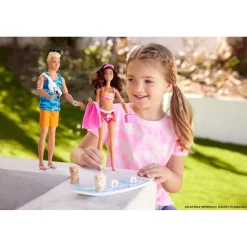 MATTEL Muñecas*Barbie - Muñeca Barbie con tabla de surf y accesorios ㅤ