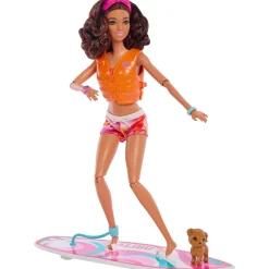 MATTEL Muñecas*Barbie - Muñeca Barbie con tabla de surf y accesorios ㅤ