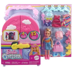 MATTEL Muñecas*Barbie - Muñeca chelsea con armario, ropa y accesorios