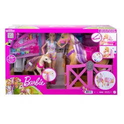 BARBIE Muñecas*- Muñeca con caballo y poni