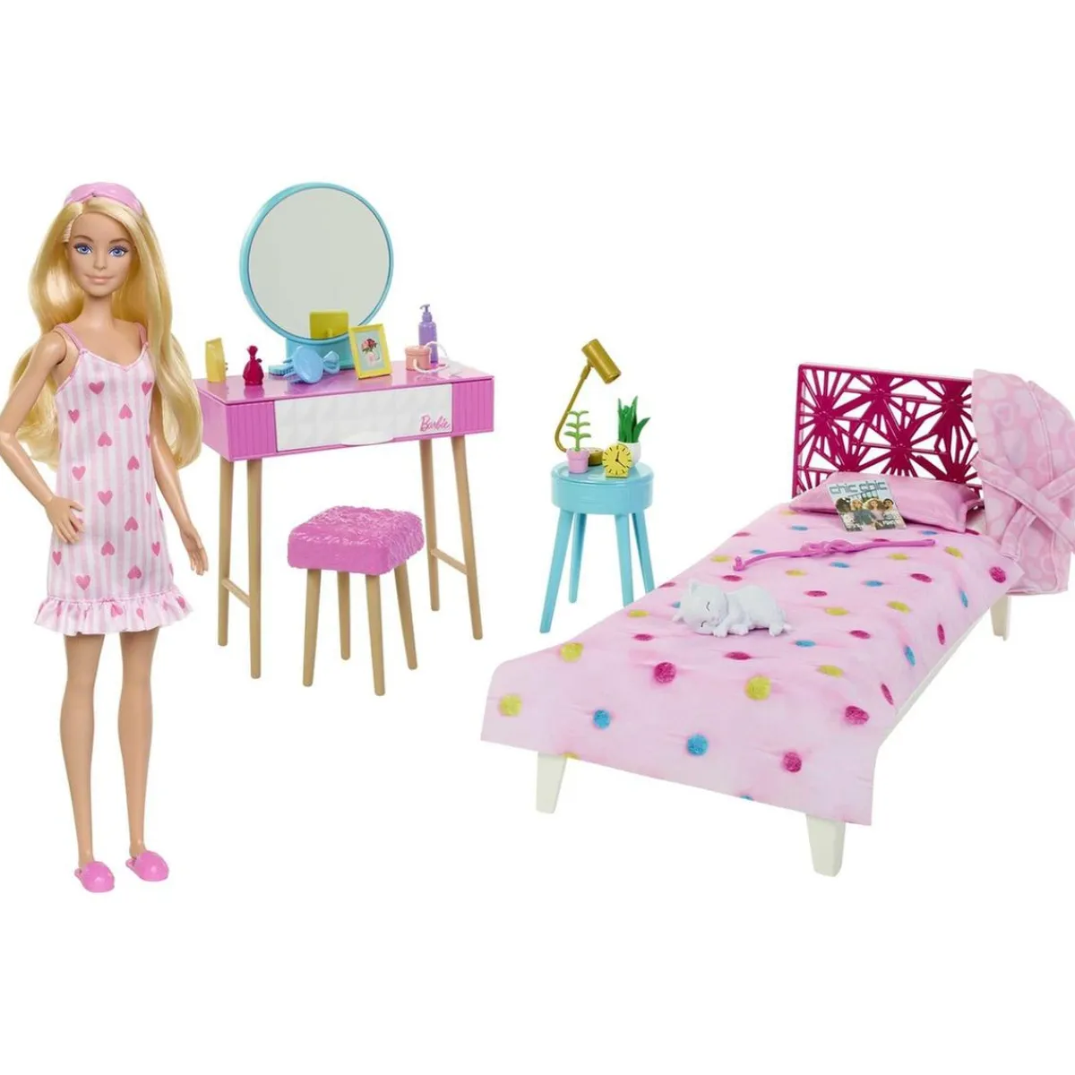 MATTEL Muñecas*Barbie - Muñeca con dormitorio y accesorios incluidos ㅤ