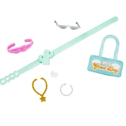 MATTEL Muñecas*Barbie - Muñeca con Mono Rosa y Complementos de Moda ㅤ