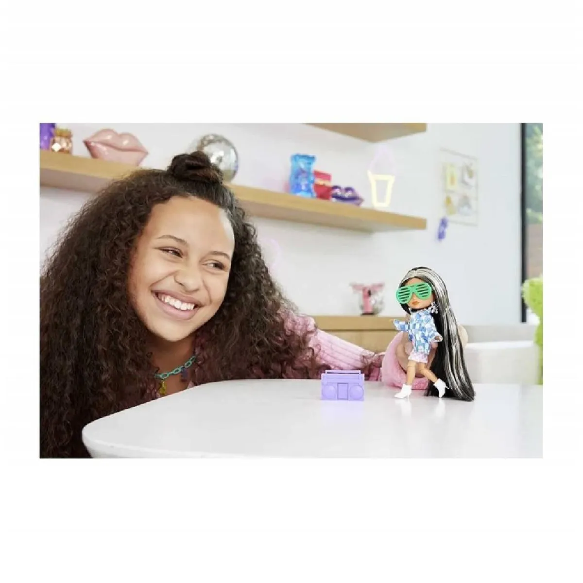 BARBIE Muñecas*- Muñeca extra mini chaqueta de cuadros