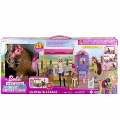 MATTEL Muñecas*Barbie - Muñeca fashion con caballo y establo