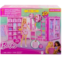 MATTEL Muñecas*Barbie - Muñeca fashion dream closet con ropa