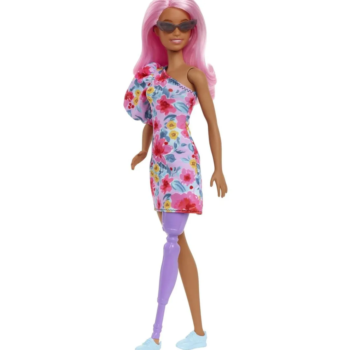 MATTEL Muñecas*Barbie - Muñeca Fashionista con Gafas y Vestido Floral ㅤ