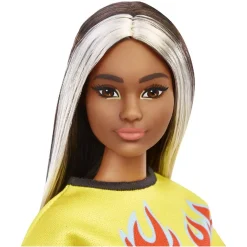 BARBIE Muñecas*- Muñeca fashionista - Top con llamas y falda a cuadros