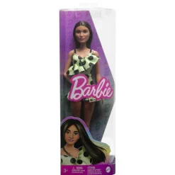 MATTEL Muñecas*Barbie - Muñeca Fashionista con vestido asimétrico y accesorios de moda ㅤ