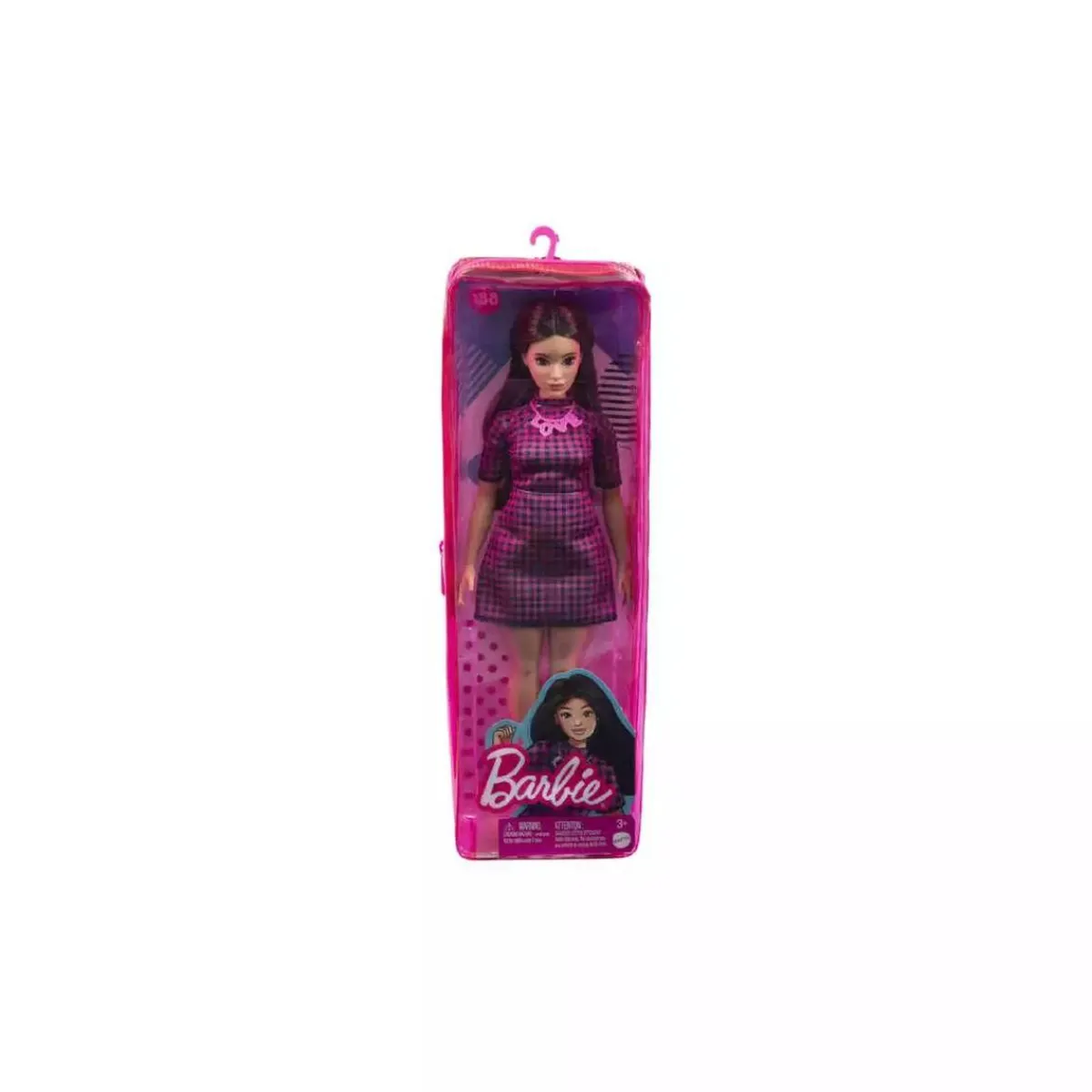 BARBIE Muñecas*- Muñeca fashionista - vestido rosa a cuadros