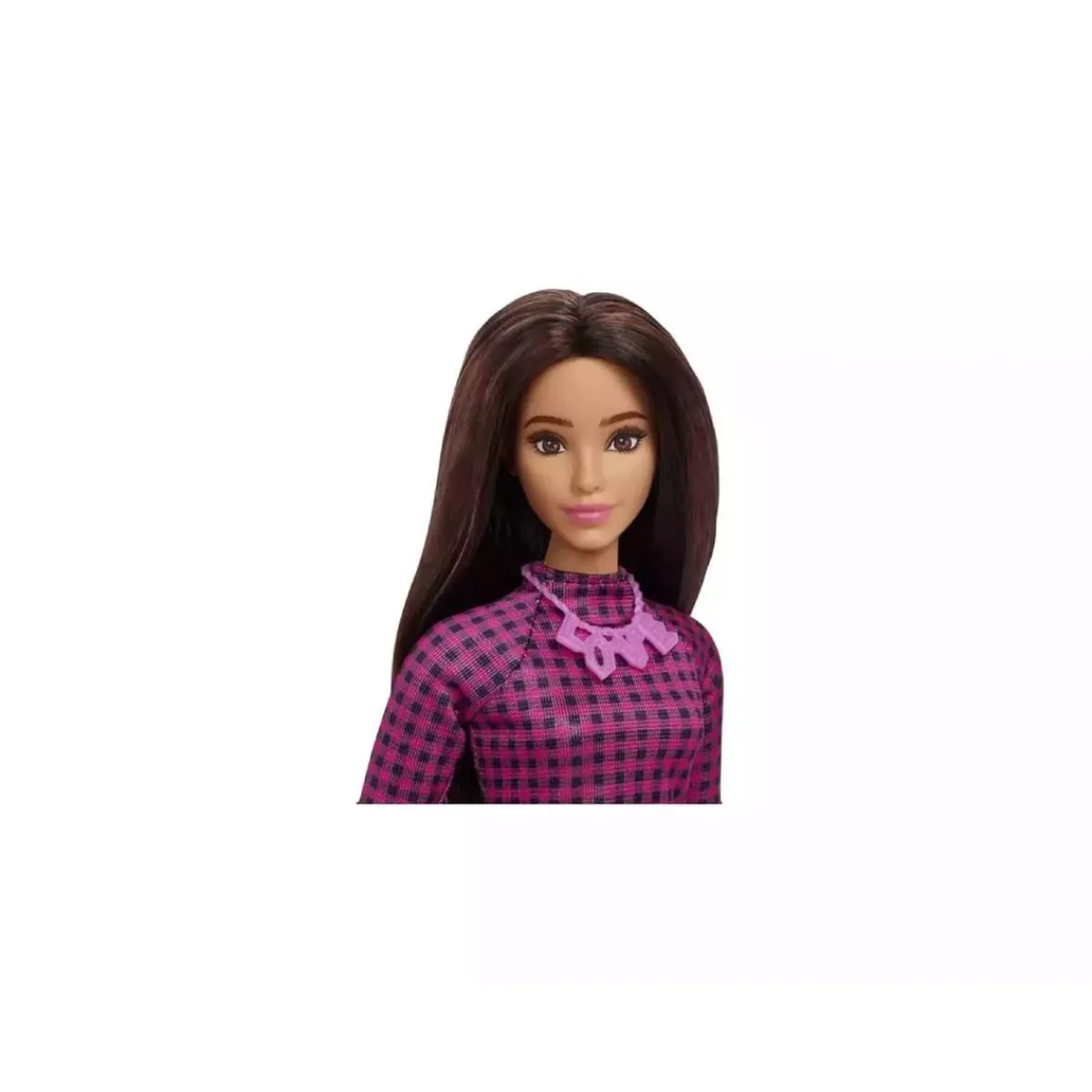 BARBIE Muñecas*- Muñeca fashionista - vestido rosa a cuadros