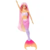 MATTEL Muñecas*Barbie - Muñeca sirena cambio de color con delfín y accesorios ㅤ