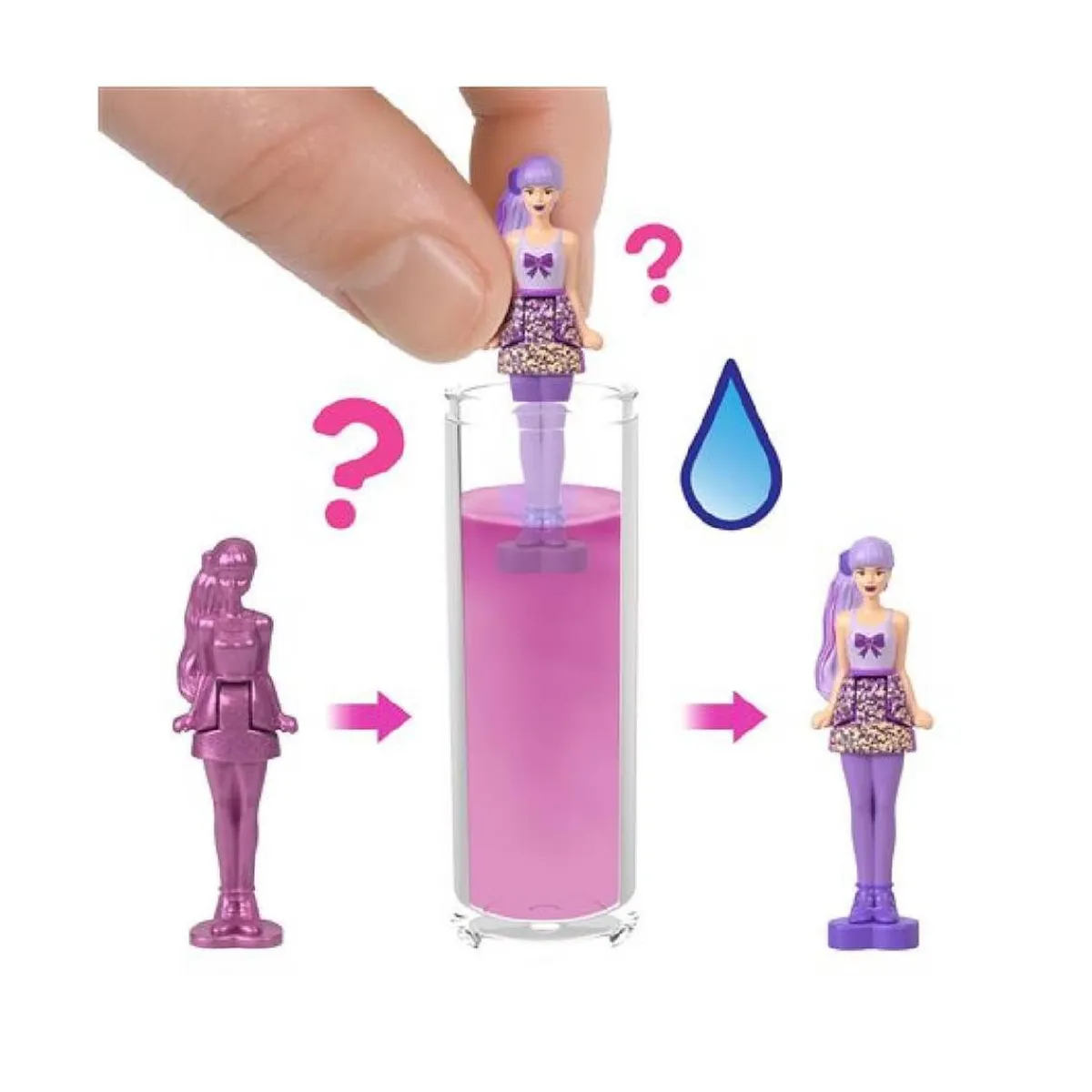 BARBIE Muñecas*- Muñeca sorpresa Mini Land Color Reveal (Varios modelos)