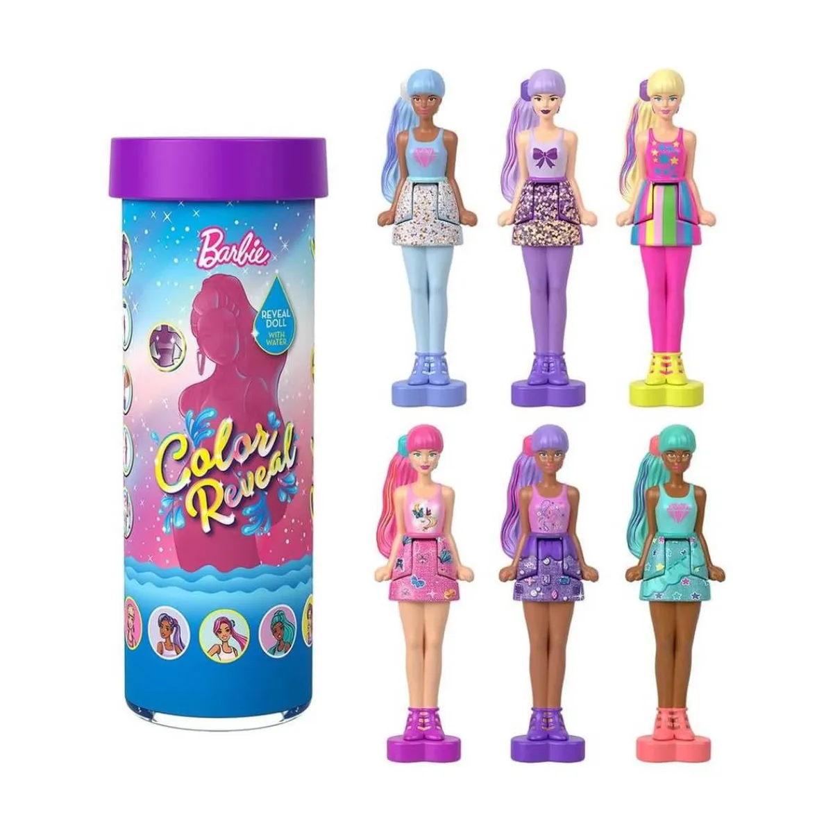 BARBIE Muñecas*- Muñeca sorpresa Mini Land Color Reveal (Varios modelos)