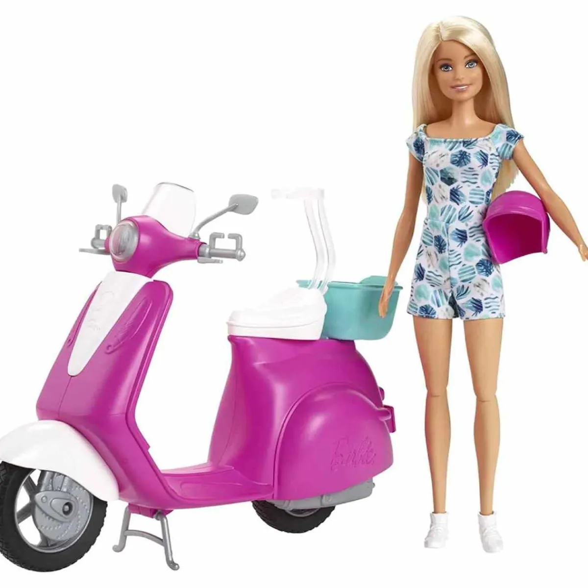 BARBIE Muñecas*- Muñeca y moto scooter