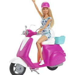 BARBIE Muñecas*- Muñeca y moto scooter