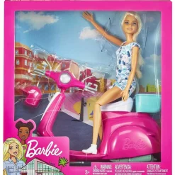 BARBIE Muñecas*- Muñeca y moto scooter