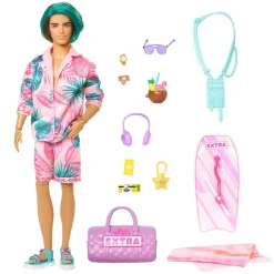 MATTEL Muñecas*Barbie - Muñeco Ken Estilo Tropical con Accesorios ㅤ
