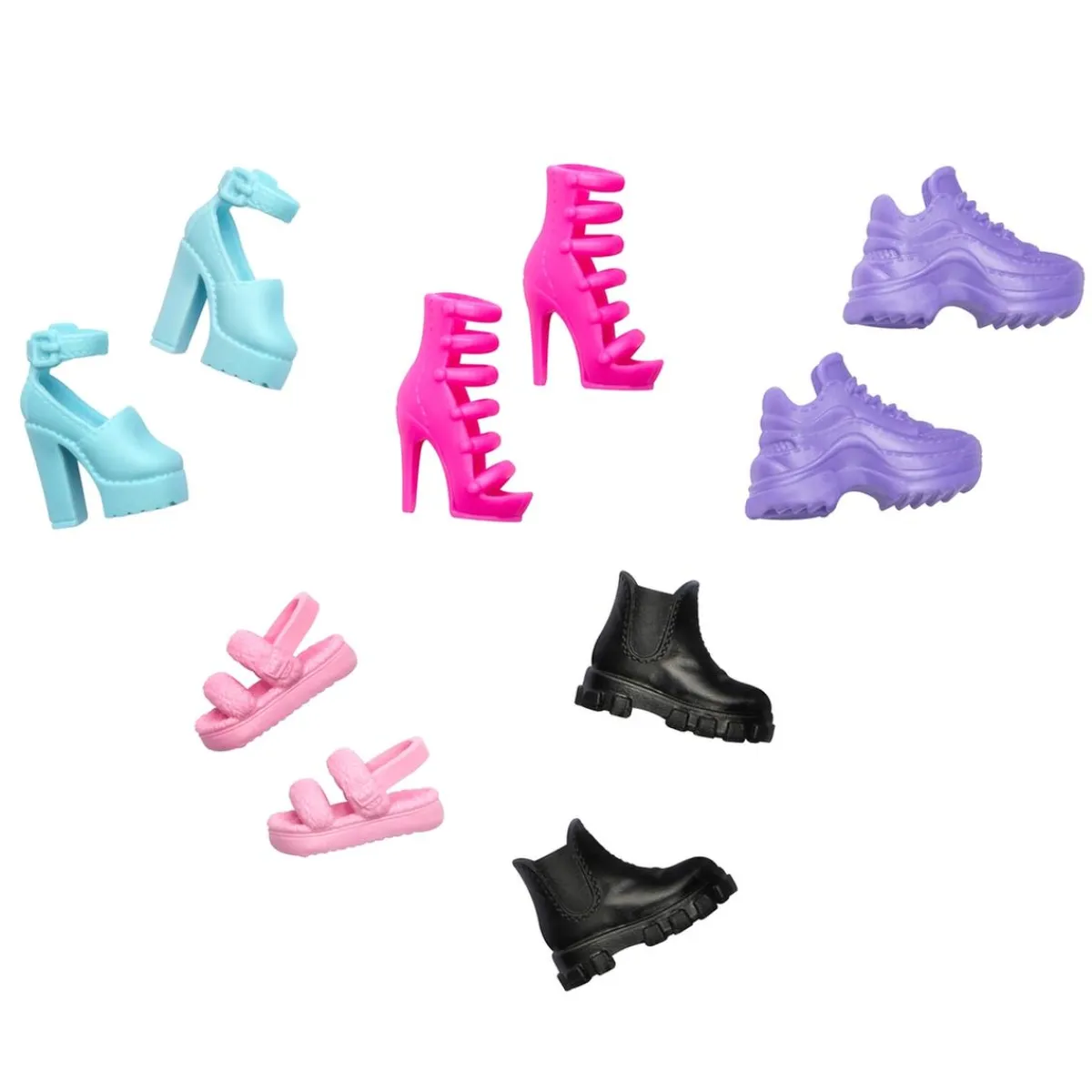 MATTEL Muñecas*Barbie - Pack de 5 pares de zapatos