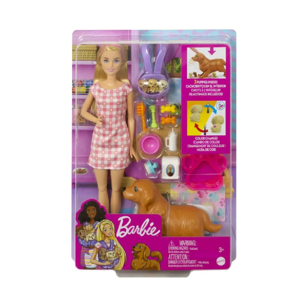 BARBIE Muñecas*- Pack muñeca con mascotas