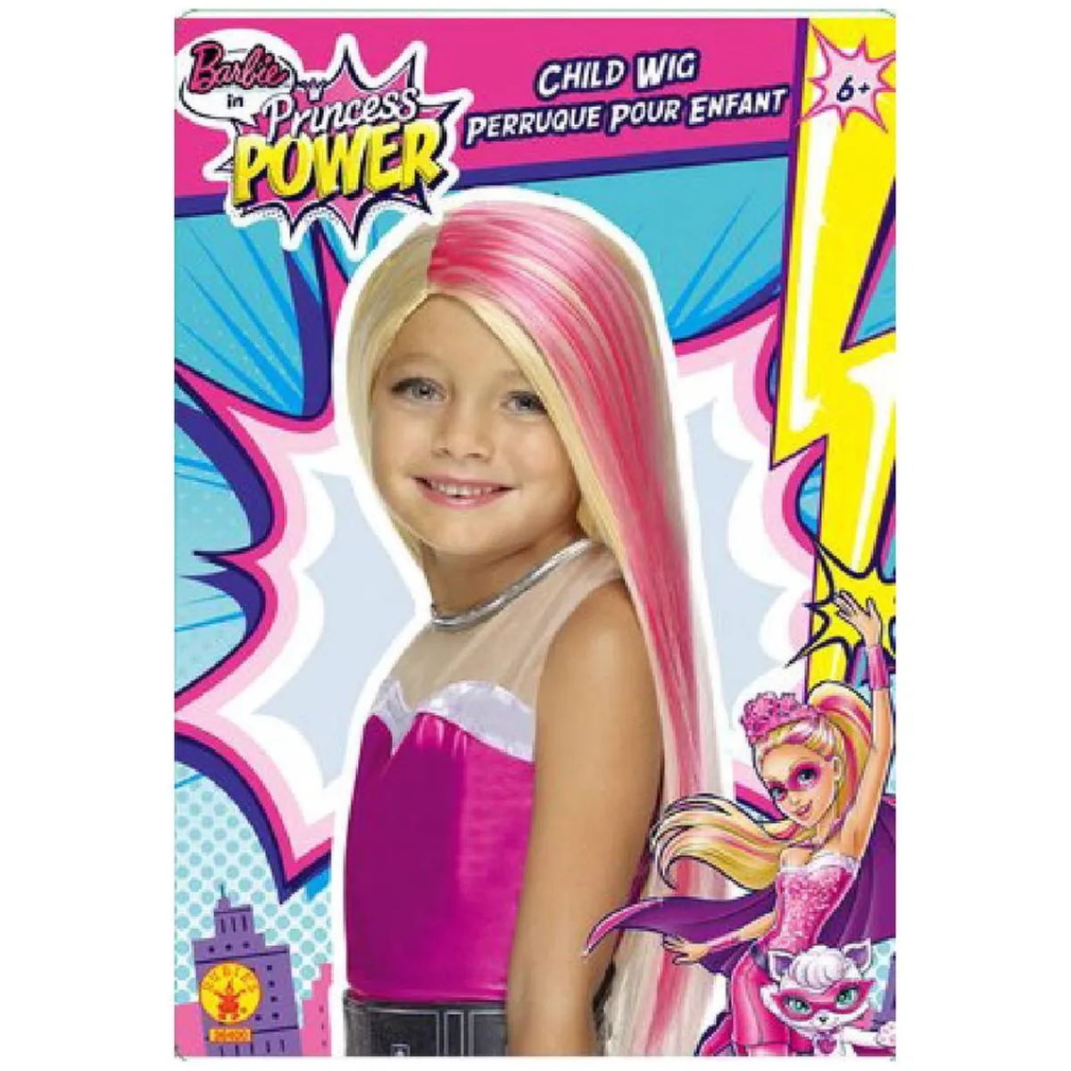 RUBIE'S Disfraces|Halloween*Barbie - Peluca Princess Power