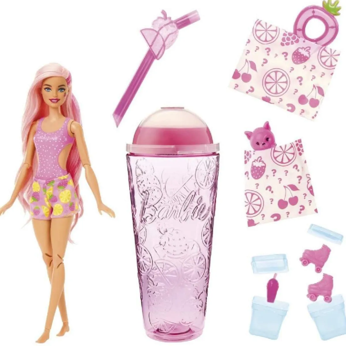 MATTEL Muñecas*Barbie - Pop Reveal Serie frutas: Fresas
