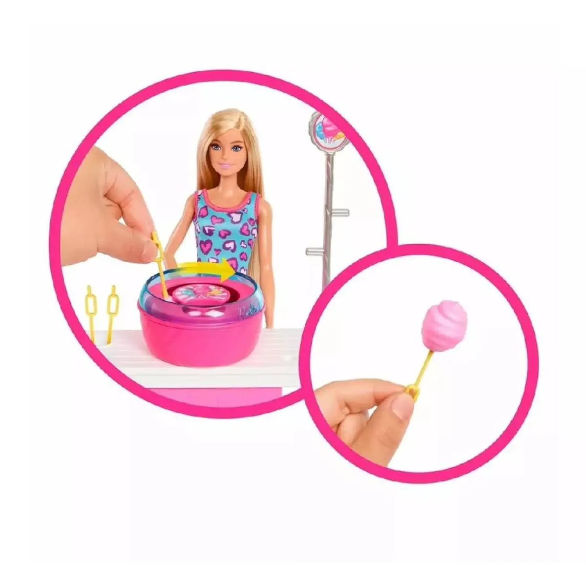 BARBIE Muñecas*- Puesto de Algodón de Azúcar