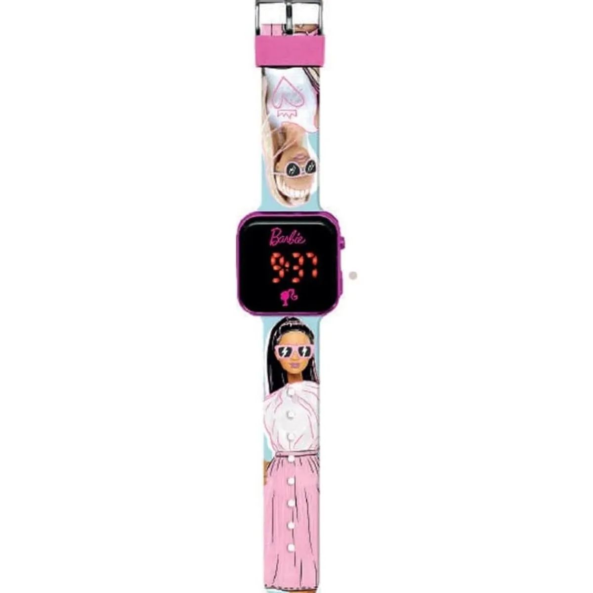 KIDS EUROSWAN S.L. Coleccionables Y Mini Mundos*Barbie - Reloj digital infantil