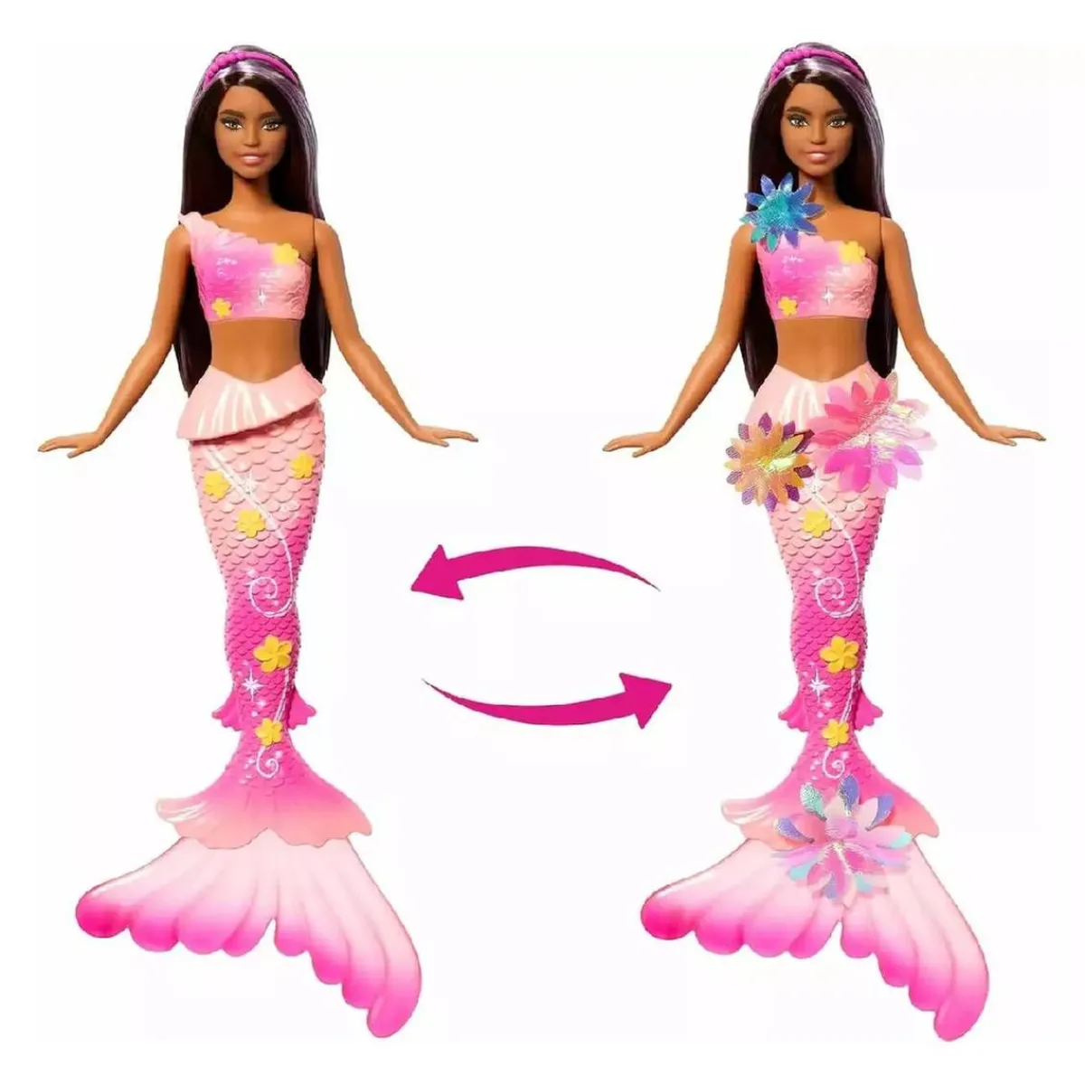 BARBIE Muñecas*- Sirena Flores Mágicas - Morena