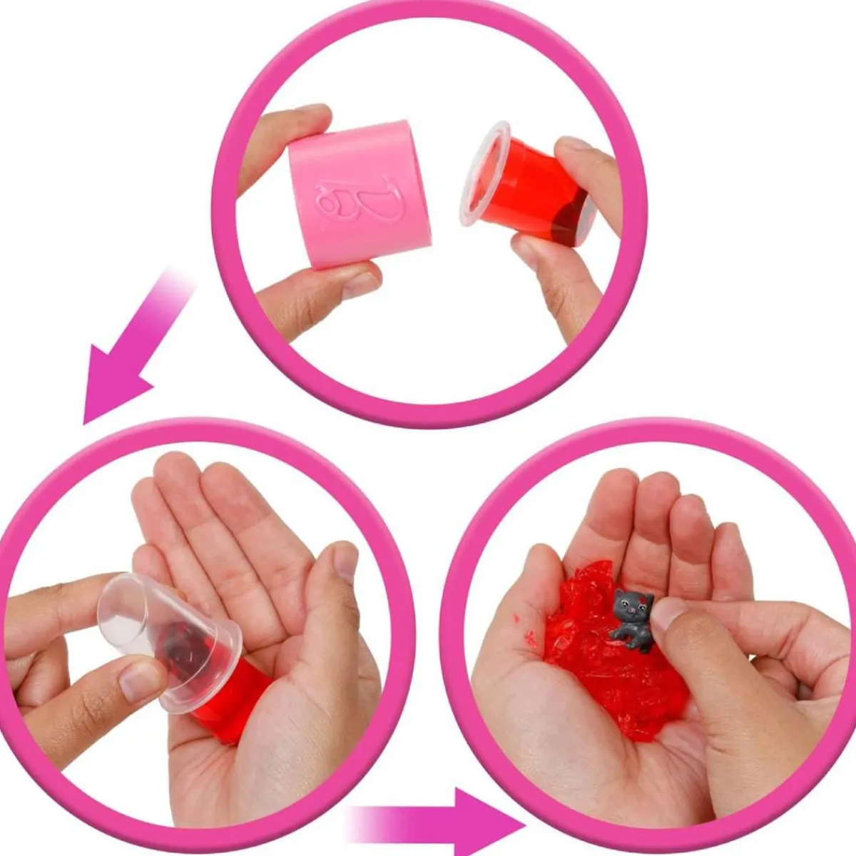 BARBIE Muñecas*Party Unboxed GRWM Rojo