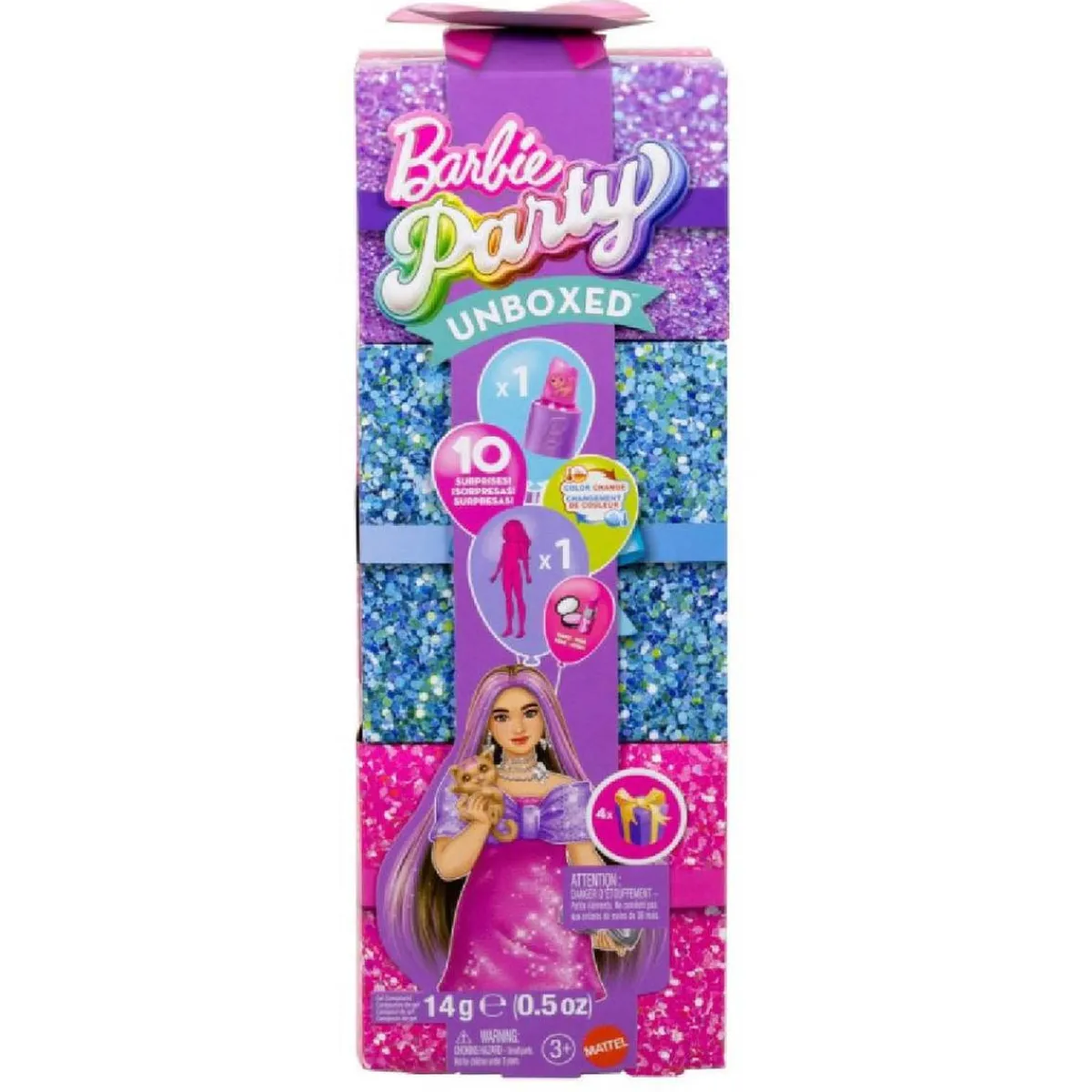 BARBIE Muñecas*Party Unboxed GRWM Rosa