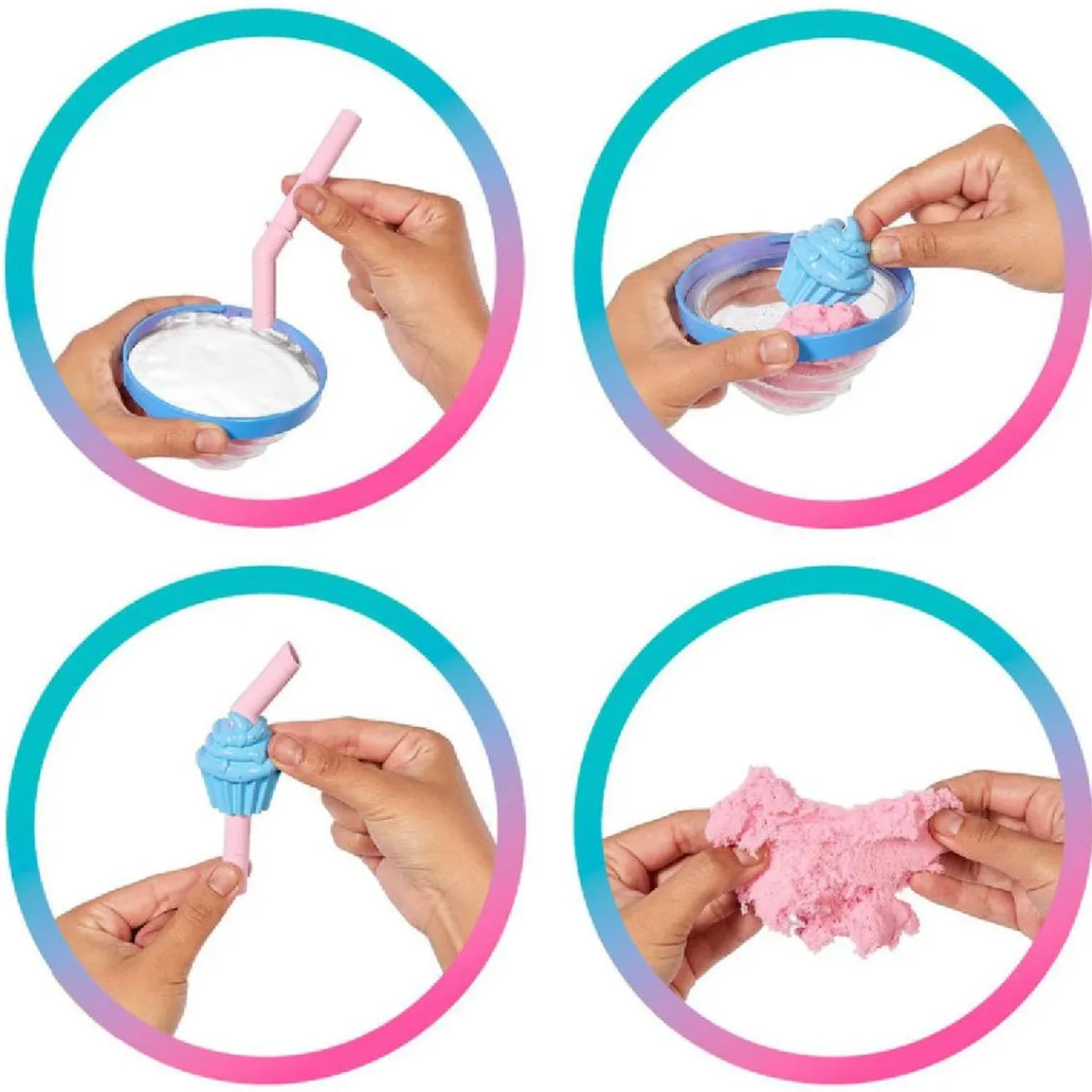 BARBIE Muñecas*Pop Reveal Sweets - Vaso azul