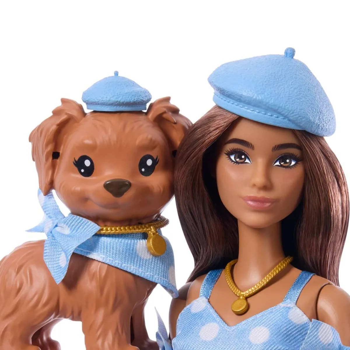 BARBIE Muñecas*Twinning Looks - Muñeca Morena con Perrito