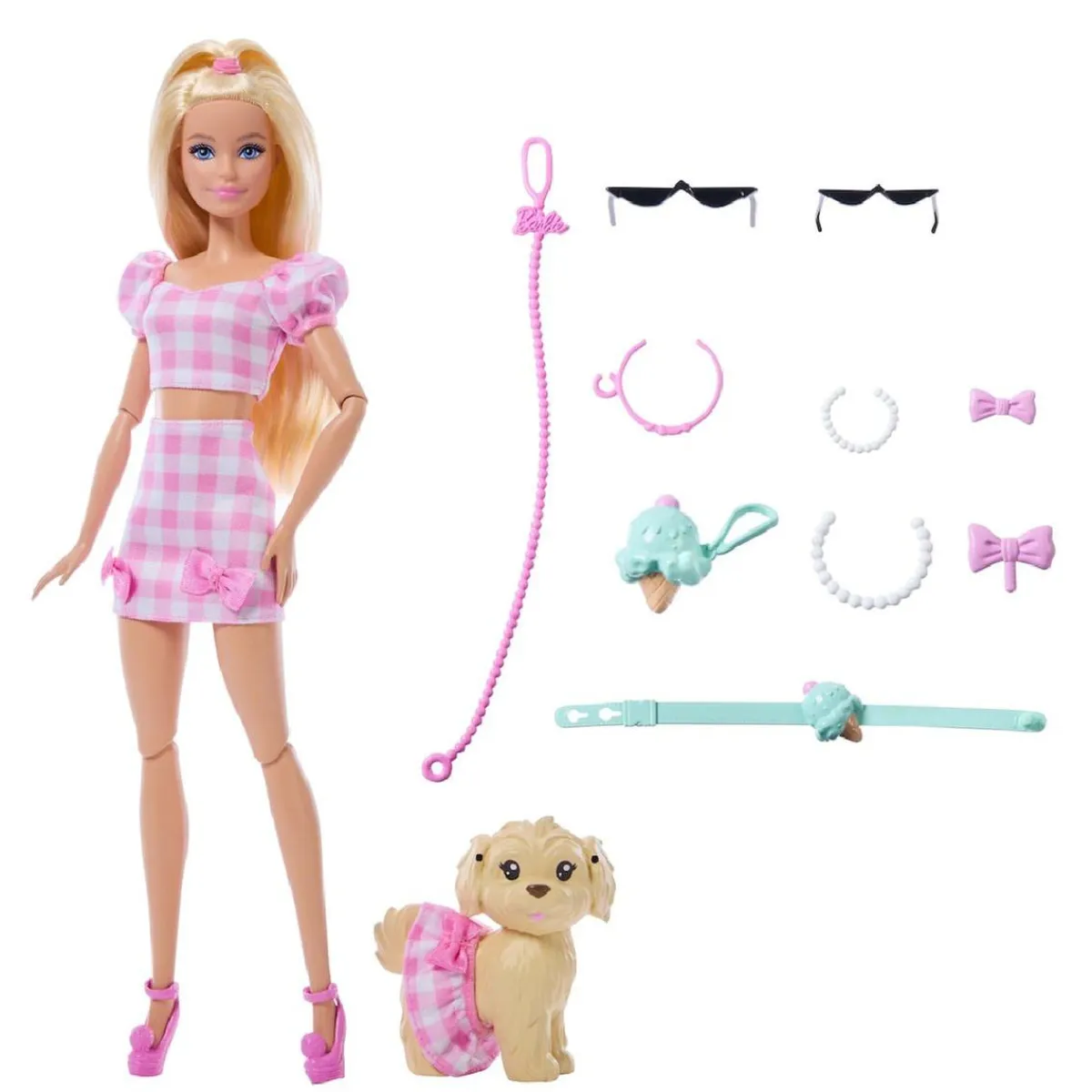 BARBIE Muñecas*Twinning Looks - Muñeca Rubia con Perrito